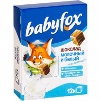 Шоколад Бэбифокс детский молоч/белый 90 г