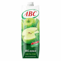 Сок АВС Яблочный нектар 1л 1*12шт