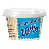 Сметана 10% 200г п/ст 