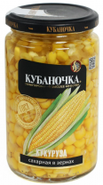 Кукуруза Кубаночка сахарная в зернах ст/б 360г 1*12шт 