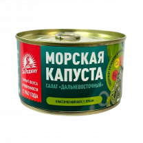 Салат из морской капусты дальневосточный ключ 220г 1/24 ТМ ЗА РОДИНУ